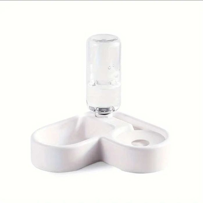 Миска з автоматичною поїлкою для котів і собак.