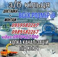 Чистка колодязів 3000грн, залізобетонні кільця для ями