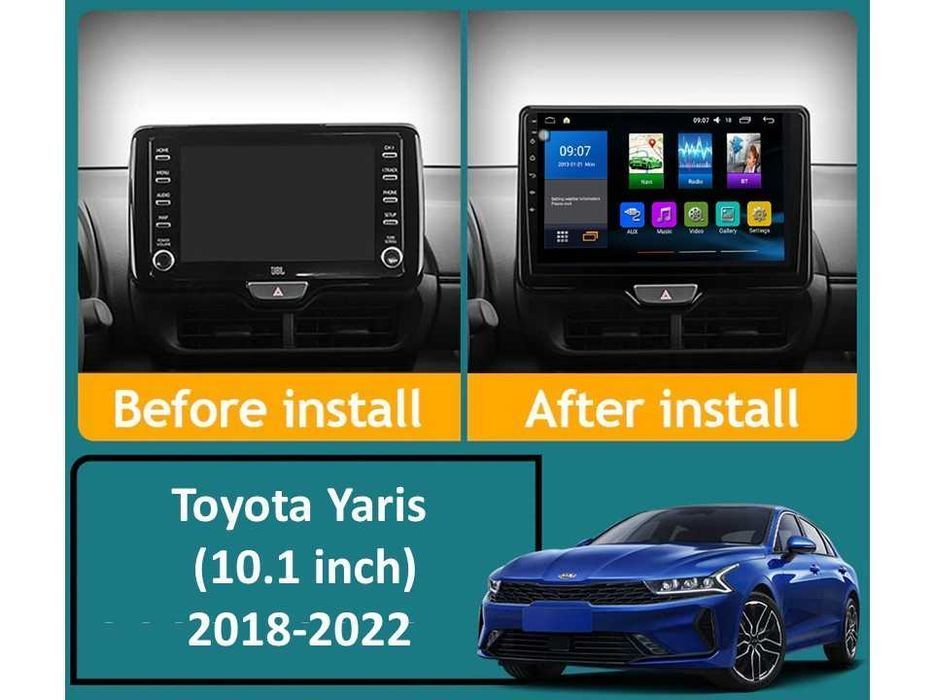 Radio samochodowe Android Toyota Yaris (10.1", low-end) 2018.-2022