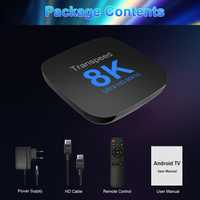 Box Android 13 TV Box ATV Wifi duplo 
com TV Apps 8K Video BT5.