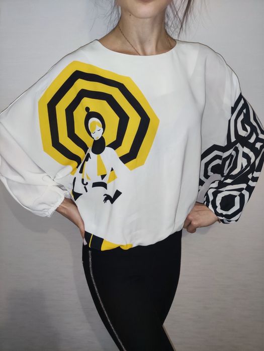 Блуза атласна шовкова