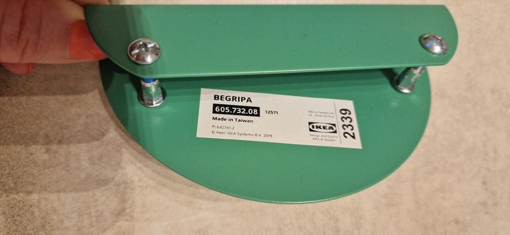 Uchwyt zielony ikea begripa 2szt