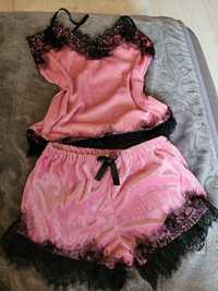 Piżama różowa damska s 36 małe m 38