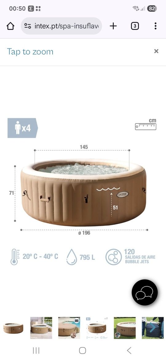 SPA Intex 4 pessoas
