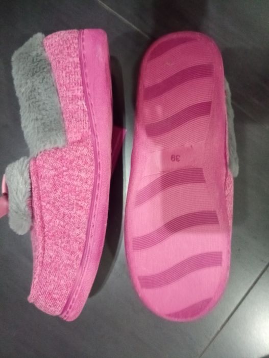 Pantufas senhora rosa