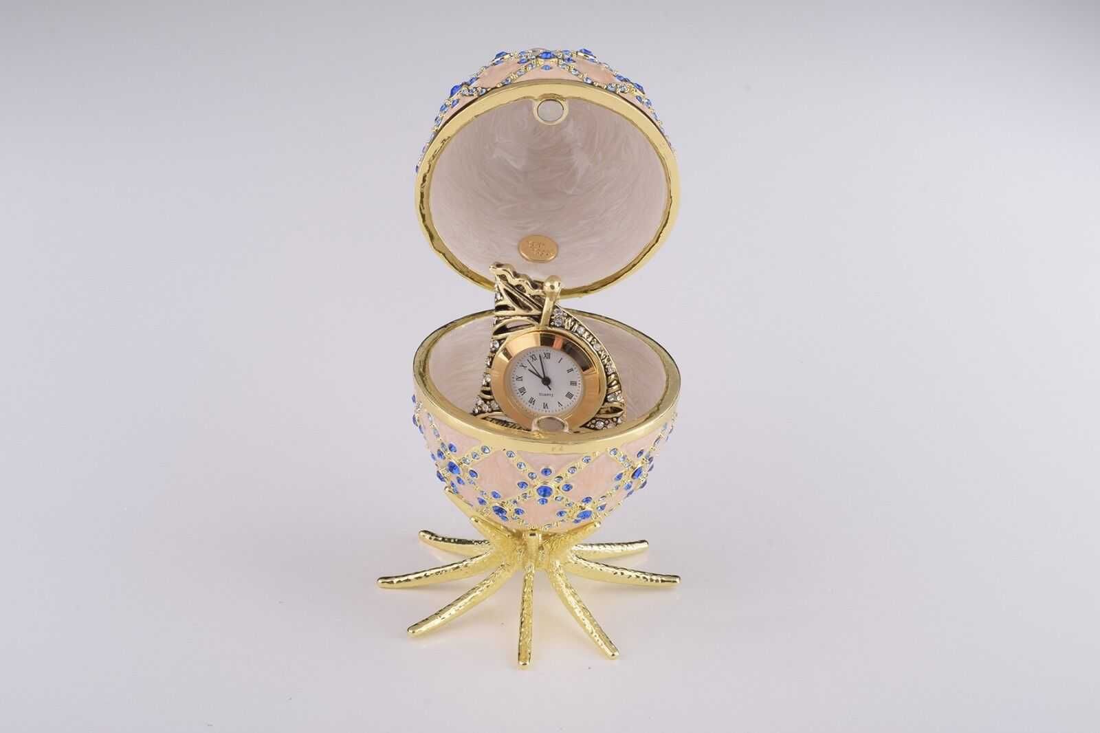 Jajko zegarek żaglówka kolekcja Keren Kopal Faberge Swarovski Unikat