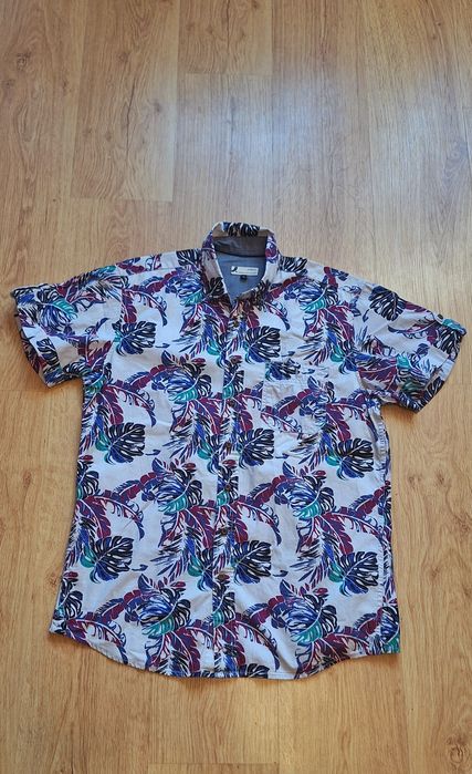 Piękna koszula w kwiaty, hawajska, hipisowska, wakacyjna. Rozmiar L