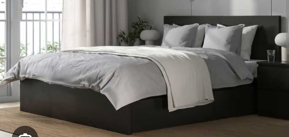 Estrutura cama IKEA 179X200 Malm Castanho