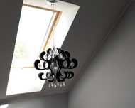 Piękna lampa glamour