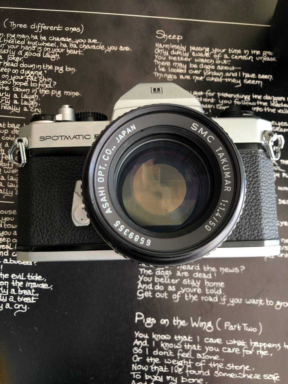 Фотокамера Pentax Spotmatic F з Обєктивом SMC Takumar 50mm f/1.4