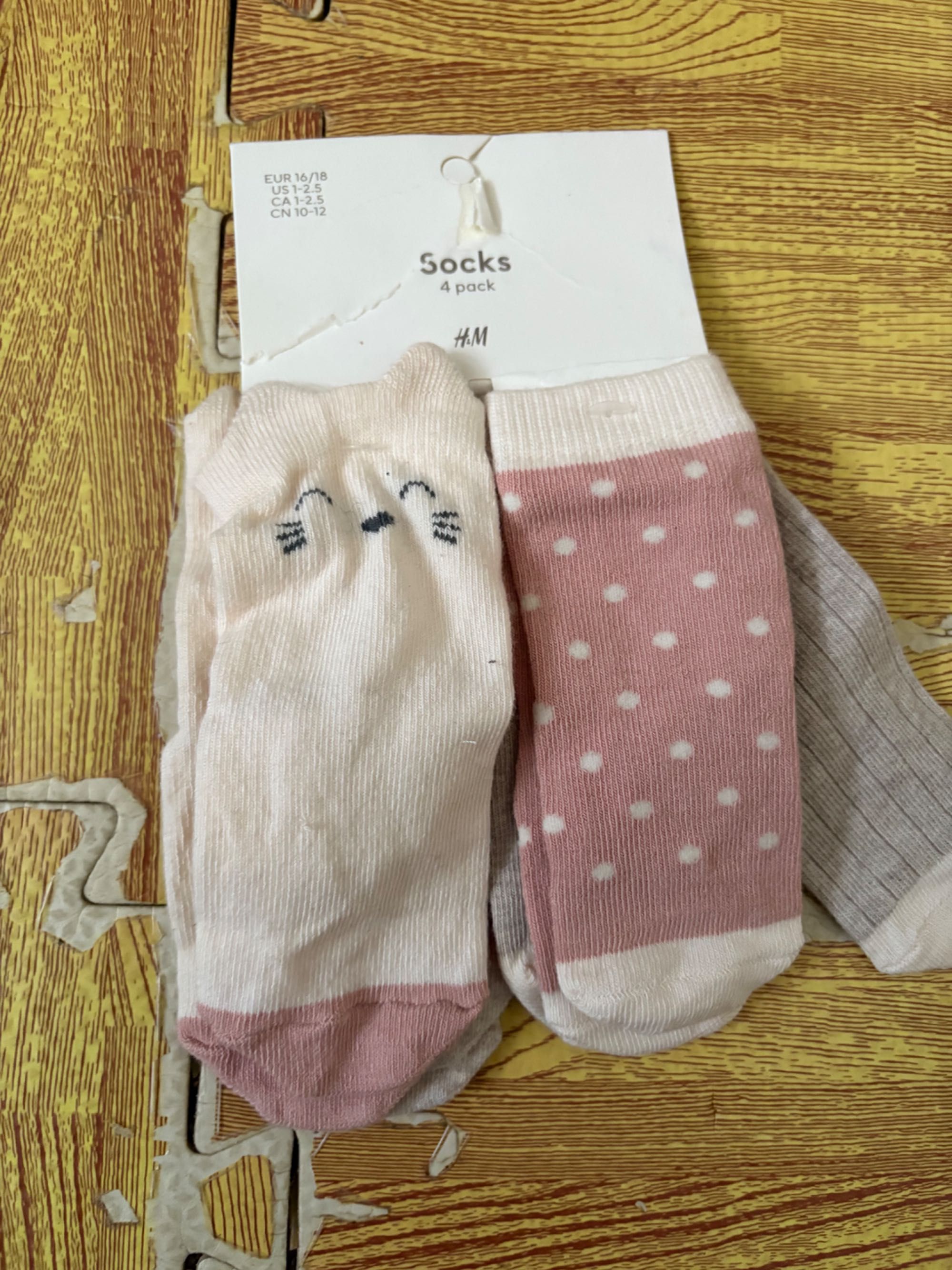 Новые носки H&M George шкарпетки девочка 1 2 3 4 5 6 7 8 10 12 років