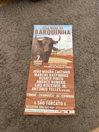 Cartaz de tourada em Vila Nova da Barquinha no dia 7 junho 2023