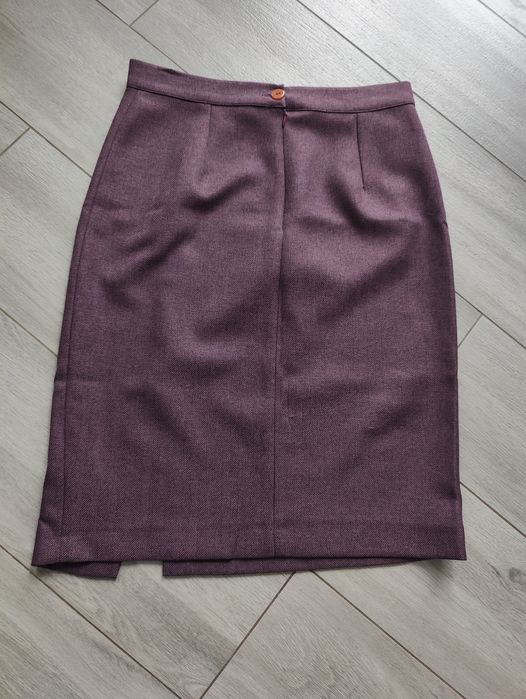 Жіноча бордова міні спідниця