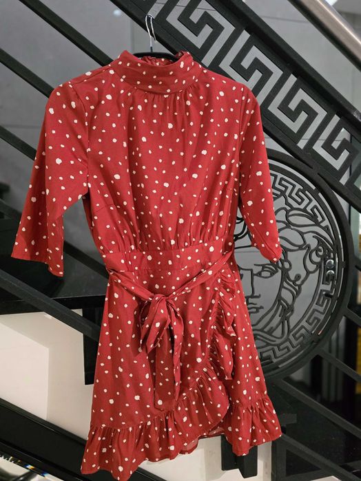 sukienka mini czerwona SM