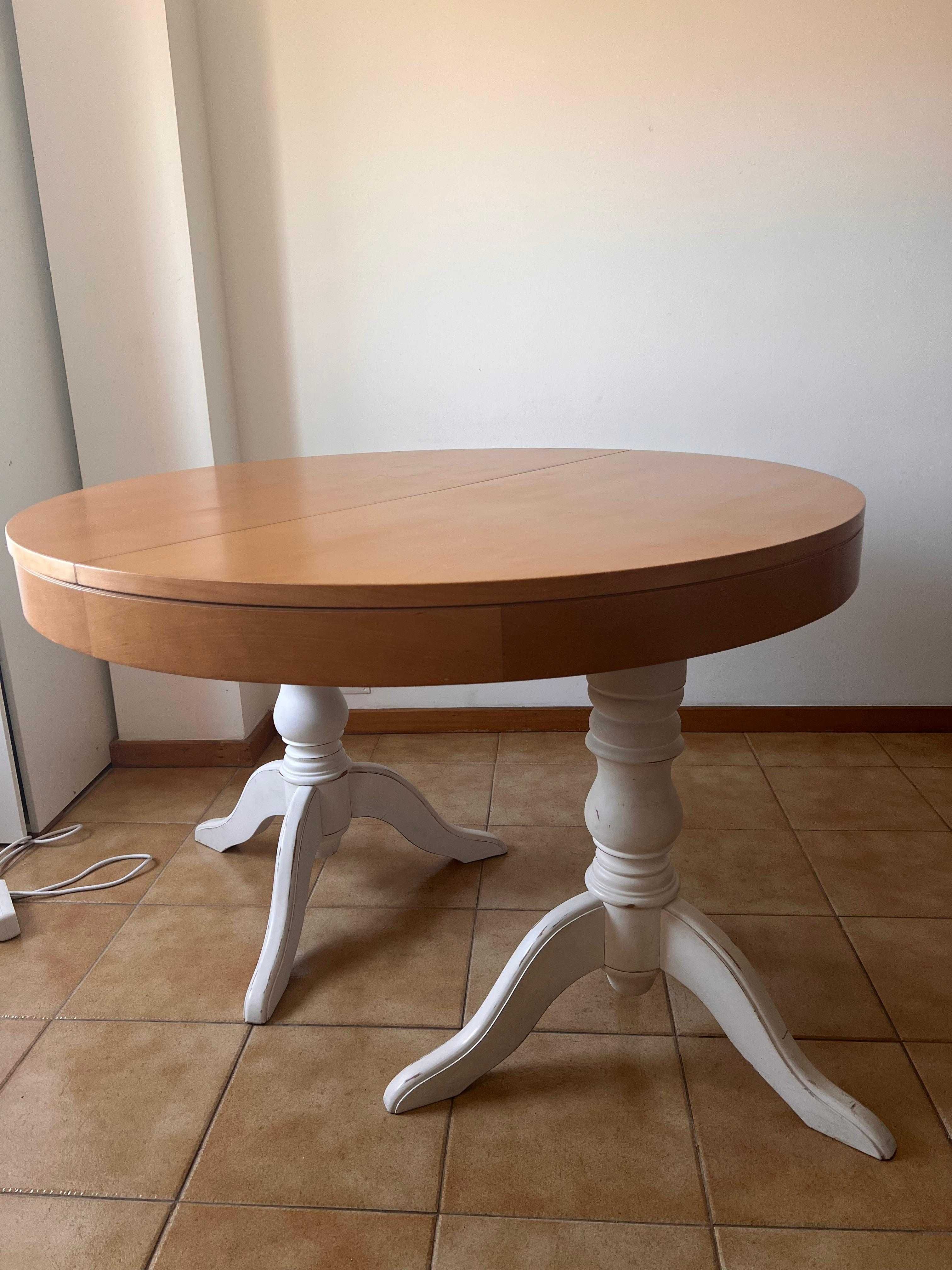Mesa jantar madeira maciça (1.20 fechada 1.70 aberta)