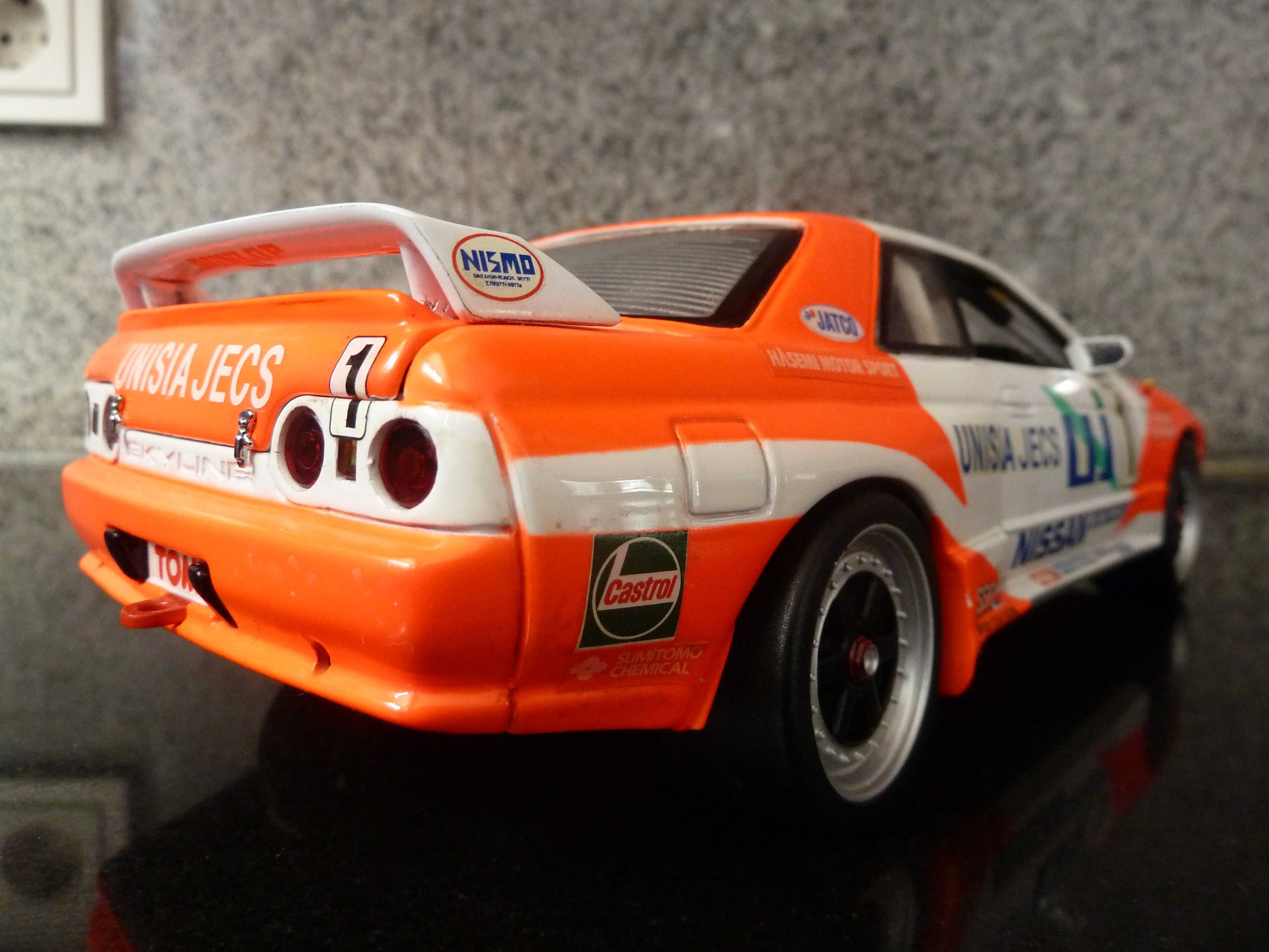 1:18 Kyosho, Nissan Skyline GTR, Unisia Jecs, AutoArt Minichamps