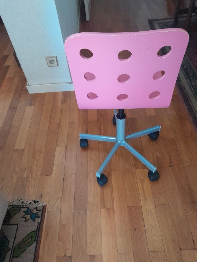 Cadeira escritório ikea cor de rosa