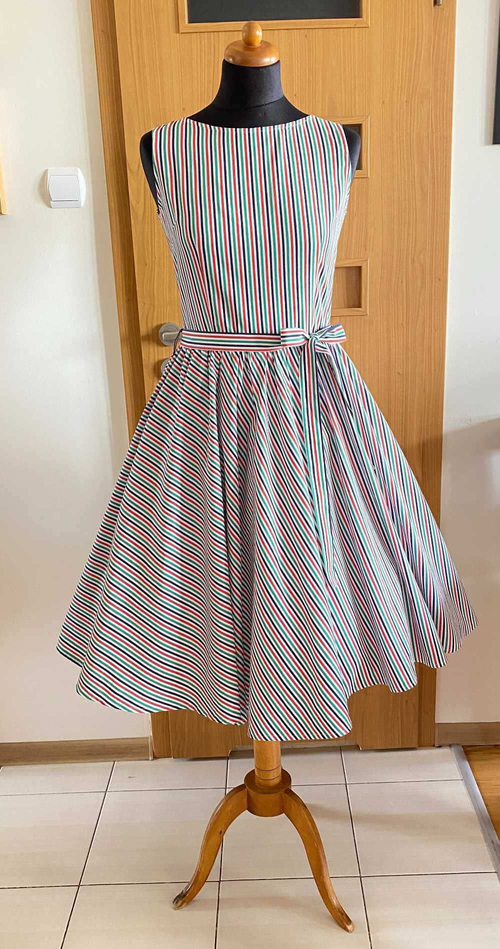 Sukienka lato retro pin-up roz.38