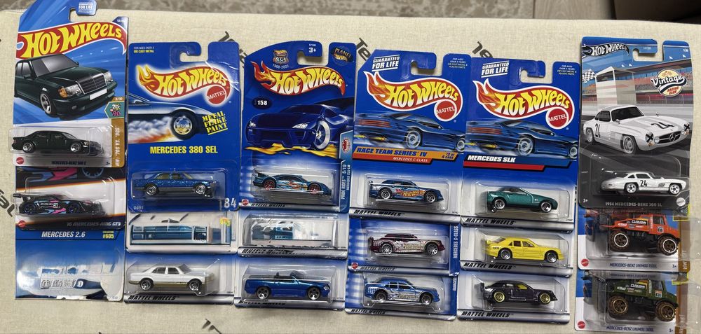 Hot Wheels Matchbox Mersedes 500e, Unimog, 220, amg sl 63, cla