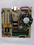 Комплект мат. Плата+проц Celeron 2.6 +2гб Озу.
