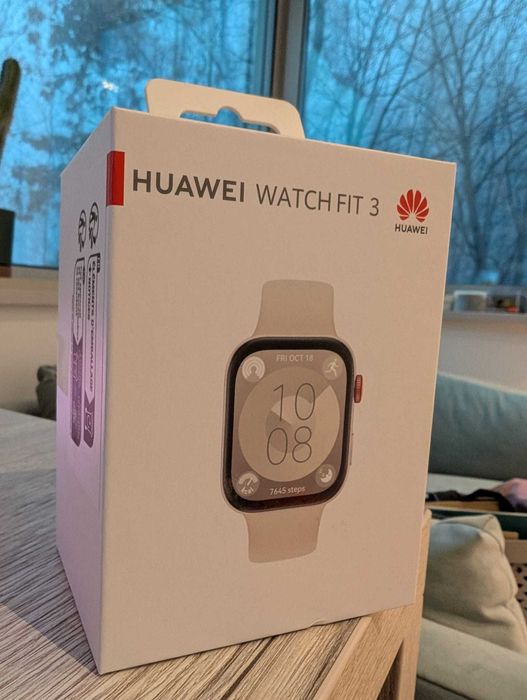 Nowy smartwatch Huawei Watch Fit 3 biały, księżycowa biel, white