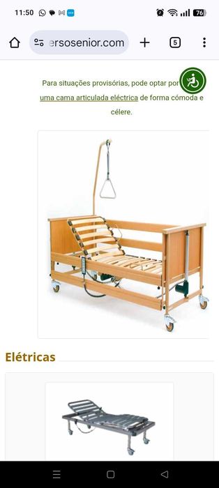 Cama articulada elétrica + colchão