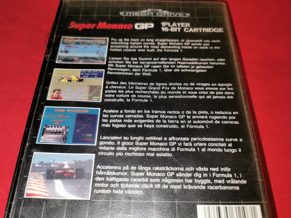 Super Monaco F1 SEGA MEGA DRIVE gra (oryginał testowany) sklep