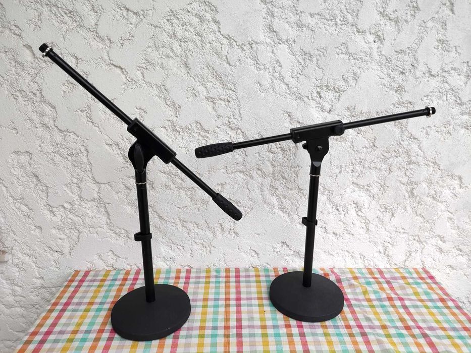 2 Suportes Microfone Audibax MS-044B Novos