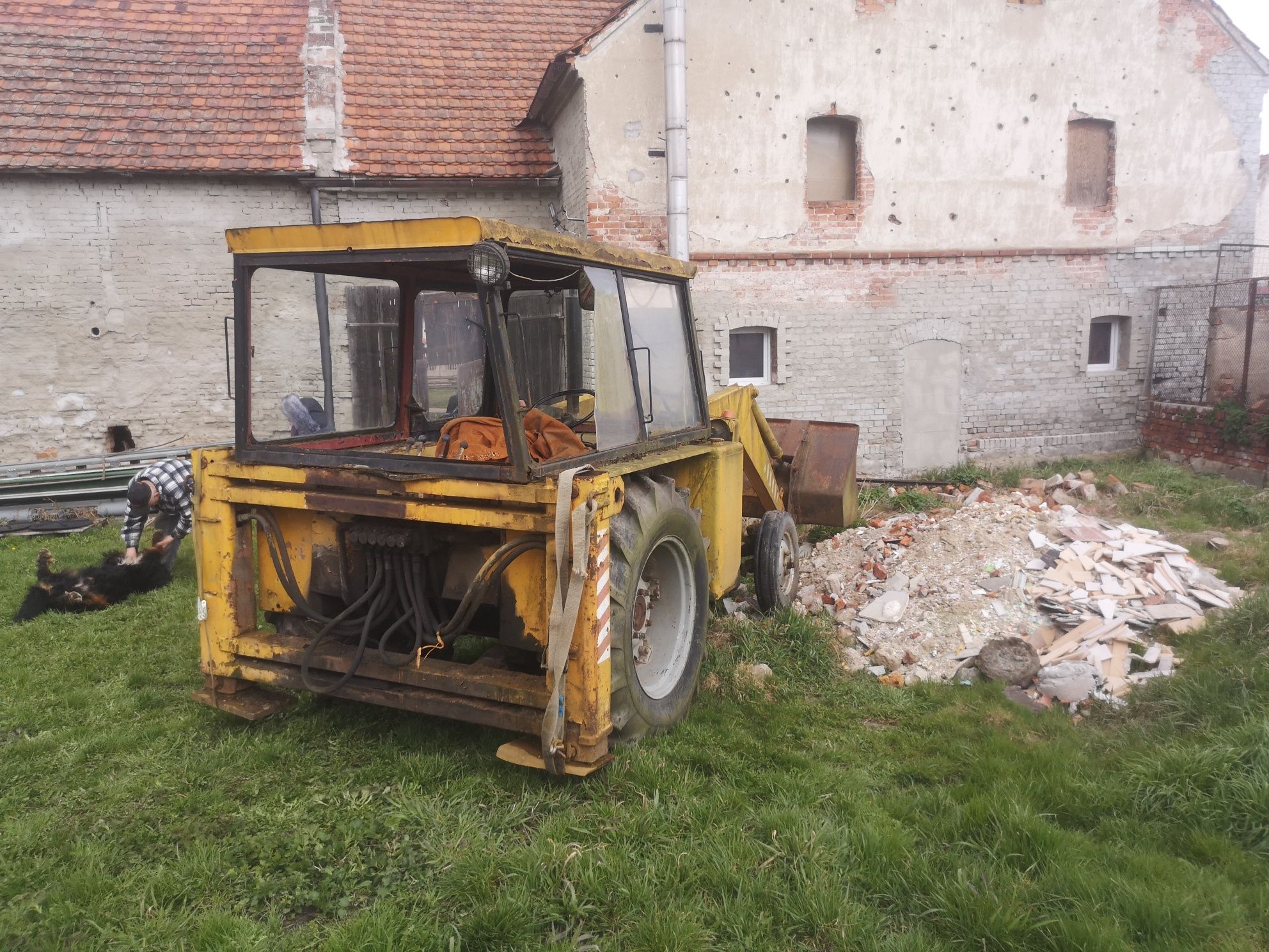 Ursus c360  tur  koparko ładowarka ostrowek odśnieżanie