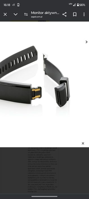 Nowy czarny Smartwatche Fit Watch