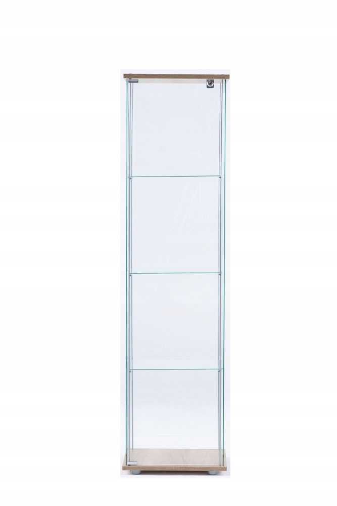 Witryna szklana IKEA DETOLF 170cm drewno OK