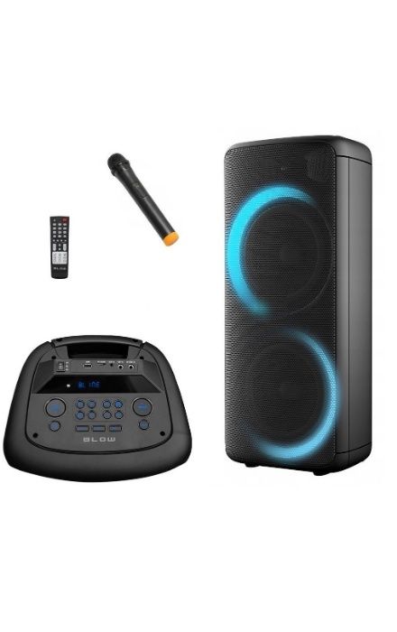 Kolumna Głośnik BLUETOOTH Radio FM USB MP3 KARAOKE dla DJ a Wodzirej a