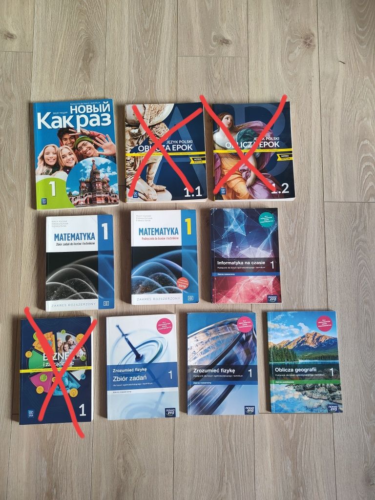 Książki do liceum-bardzo dobry stan