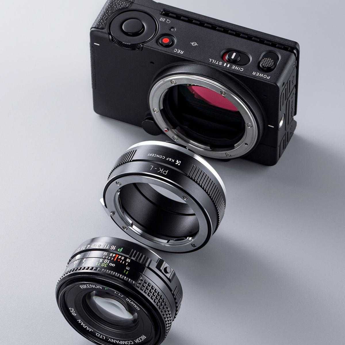 Adapter Pentax PK na L-MOUNT LEICA K&F Concept przejściówka wer. 2024