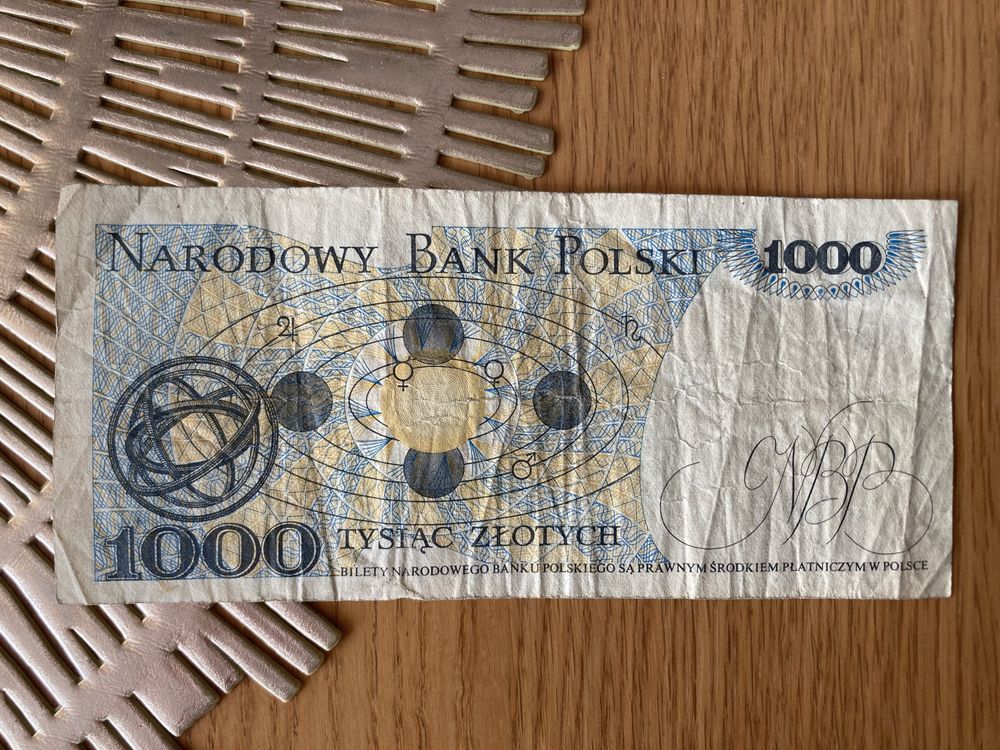 Banknot 1000 TYSIĄC ZŁOTYCH seria FL 1982 r.