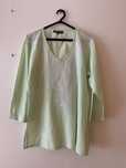 Blusa , tunica verde natura