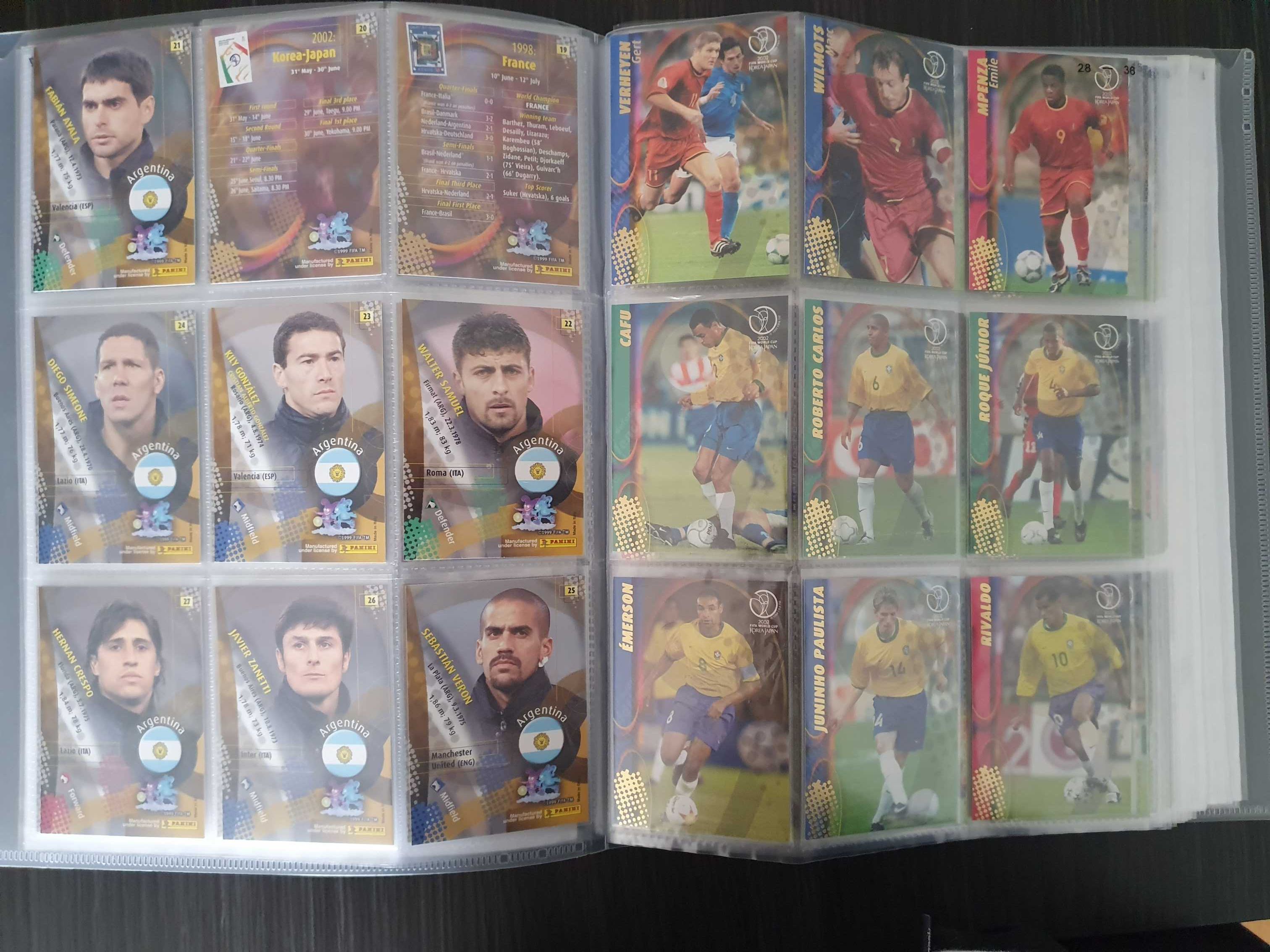 Set Completo Panini Mundial 2002 Trading Cards