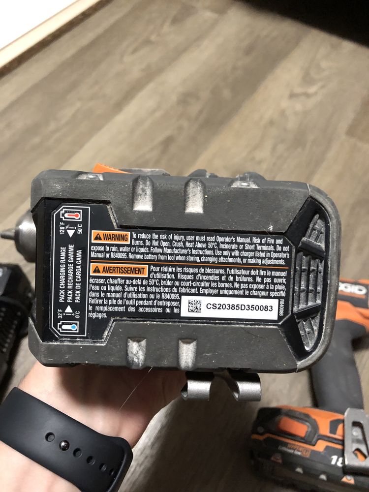 Ridgid R862311 18V + Ridgid R8611506B 18V + 2акб 2Аh + ЗУ