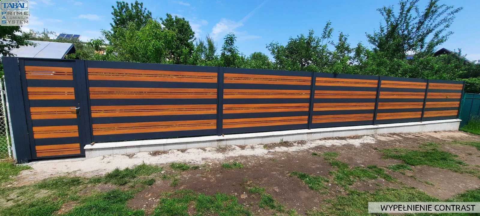 Nowoczesne ogrodzenia ALUMINIUM poziome/pionowe/grzebieniowe PRODUCENT