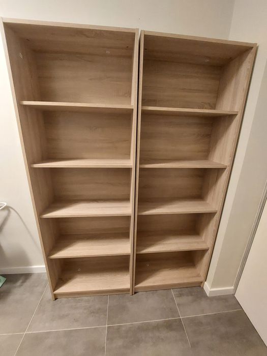 2x  Jysk Regał HORSENS 5 półek szeroki kolor jasny dąb 197x70x289