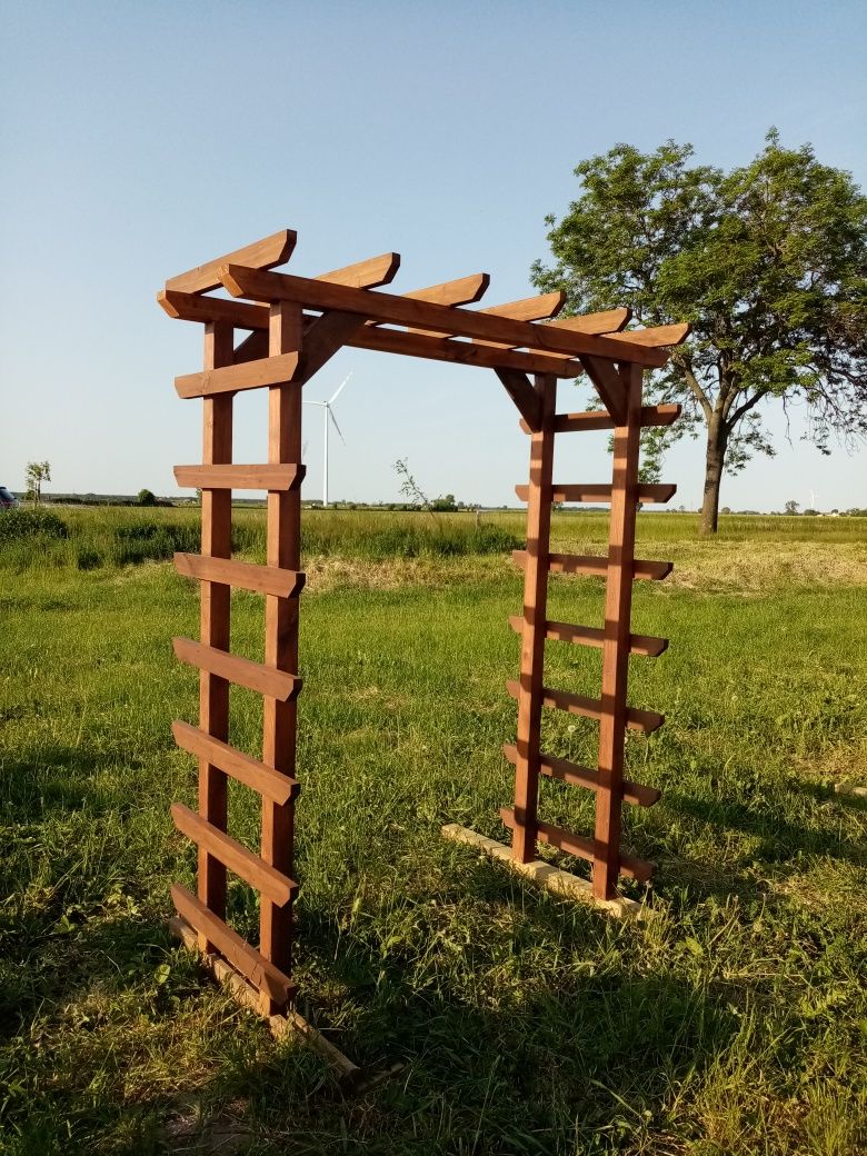 POMALOWANA Pergola Ogrodowa Drewniana 150cm x 80cm x 210cm