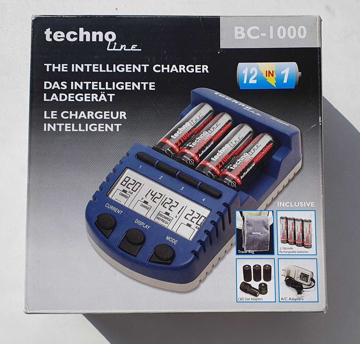 Зарядний пристрій для акумуляторів Technoline BC-1000 (неробочий)