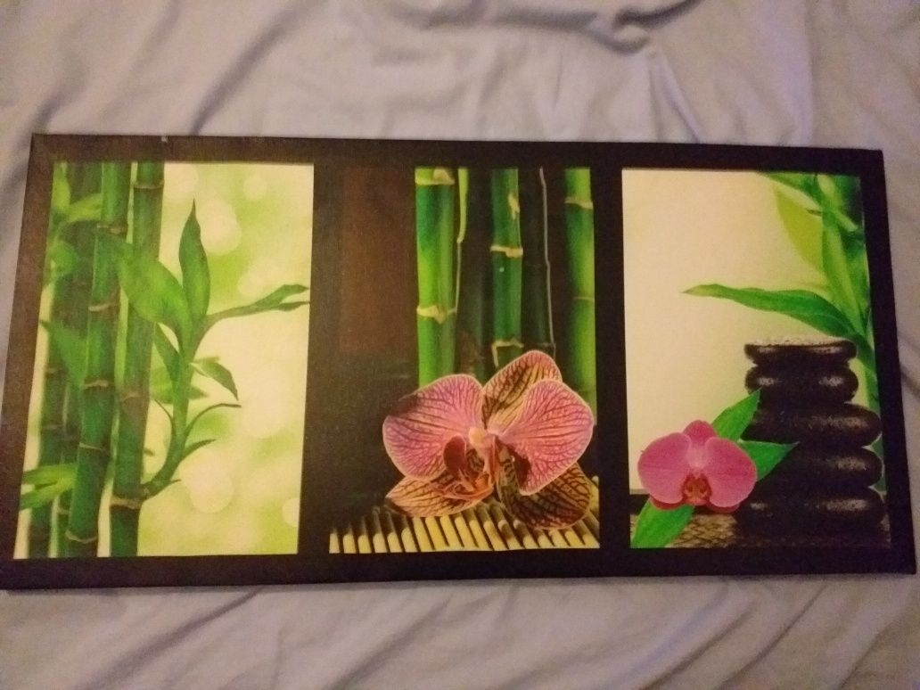 Quadro com imagens florais