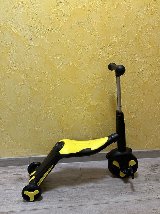 Самокат 3в1 триколісний, а також звичайний двоколісний