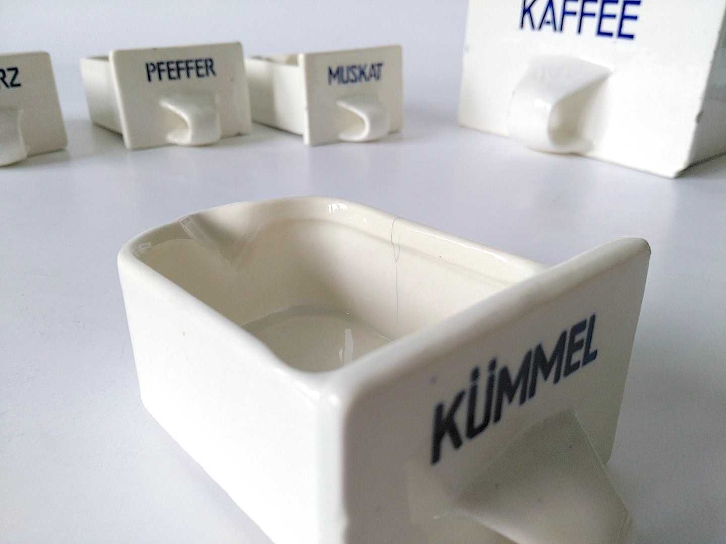 Szufladki ceramiczne niemieckie na przyprawy Antyczne HUeBS