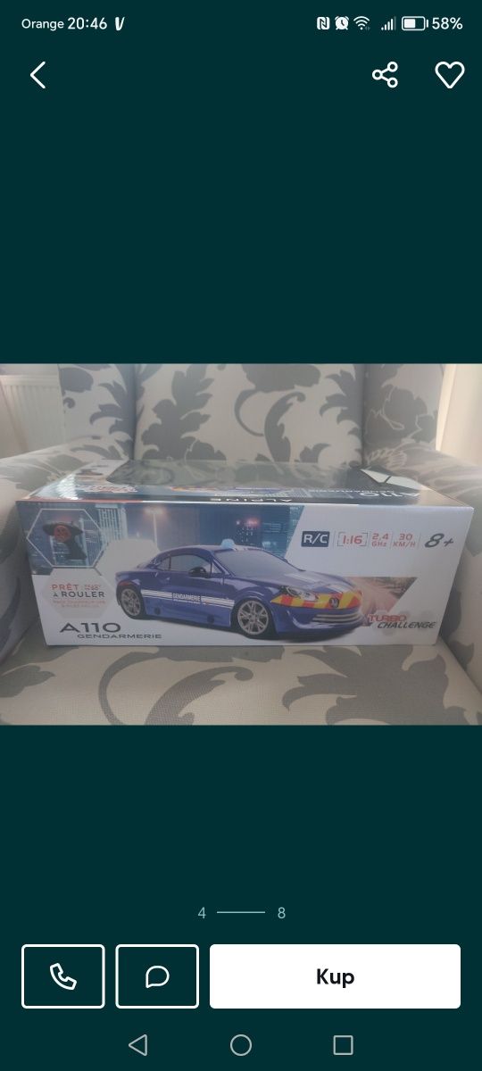 TURBO CHALLENGE - Alpine A110 - Gendarmerie nowy okazja na prezent