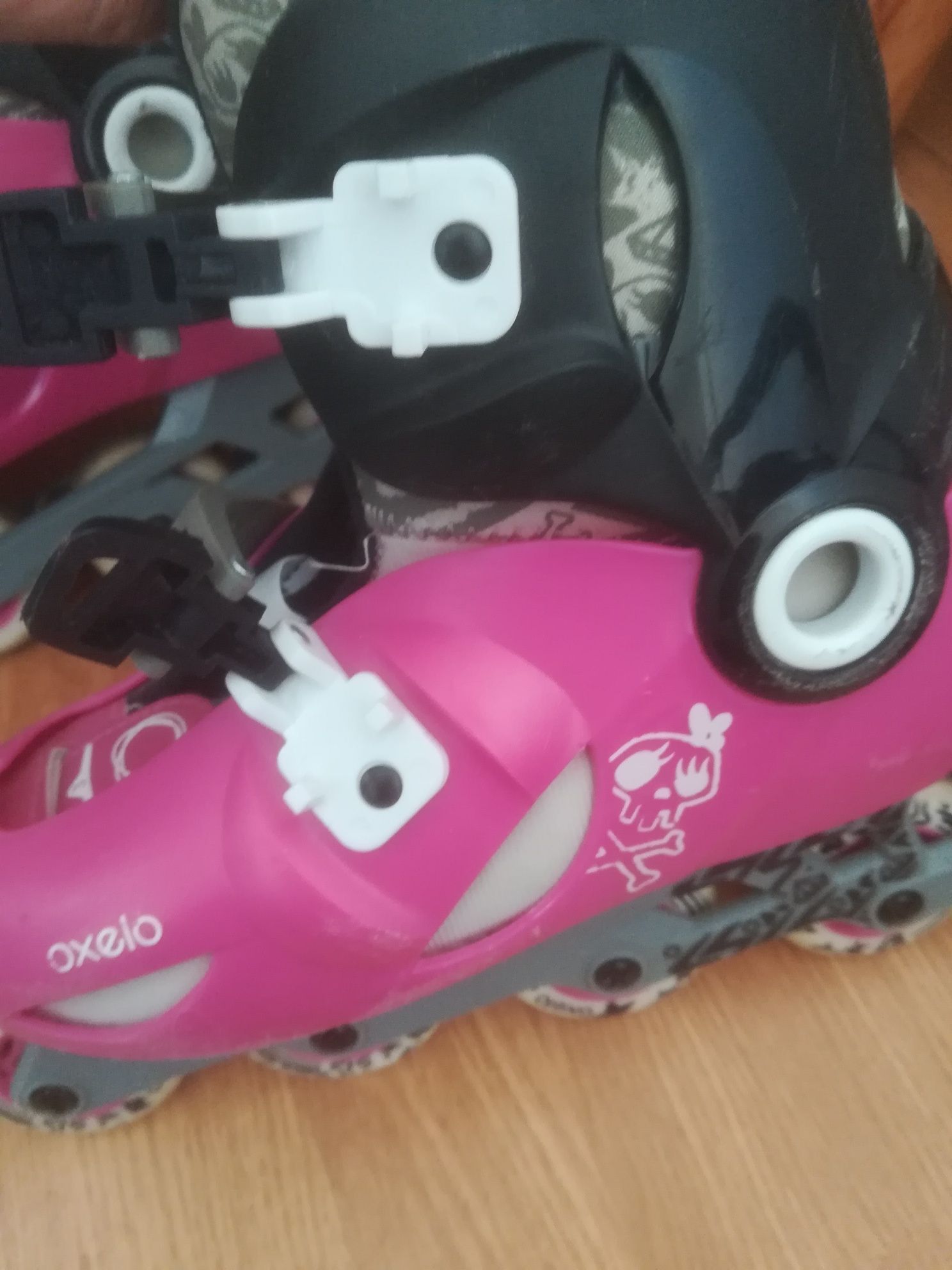 Patins em linha Oxelo 34-36 e capacete