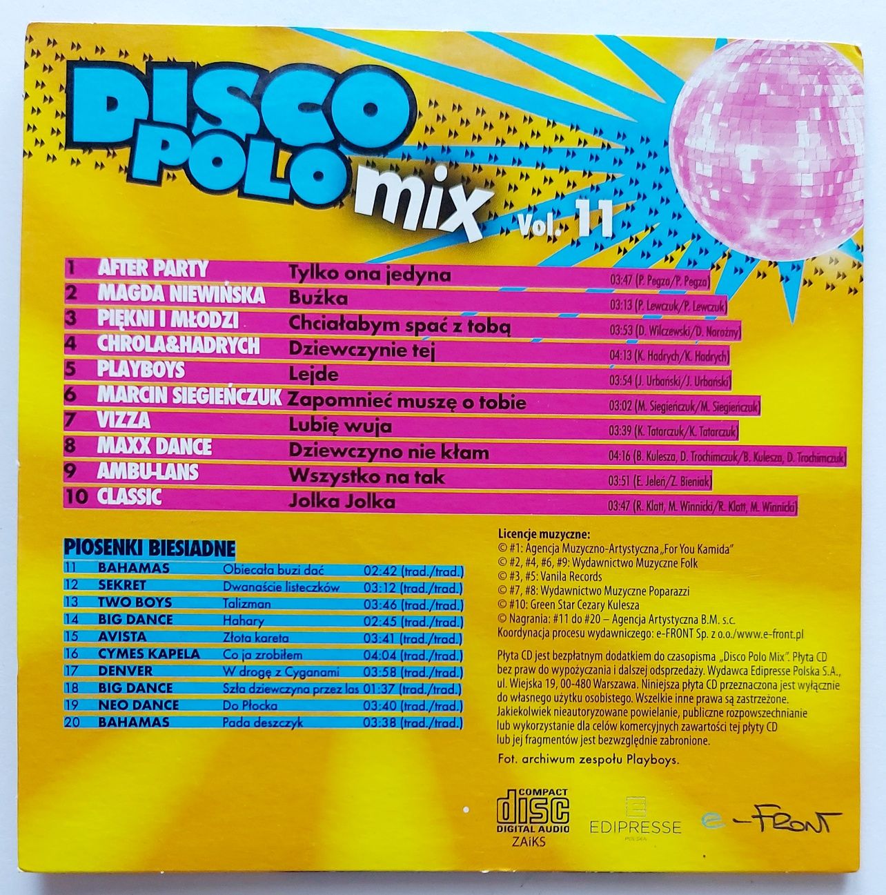 Disco Polo Mix vol.11 Alter Party Piękni I Młodzi Classic Maxx Dance