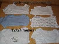 Conjunto de  bodys 18/24 meses, bebé 
Em bom estado, ver fotos.