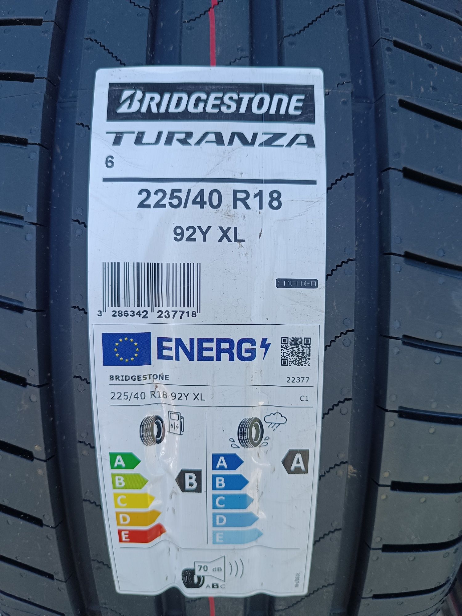 Літні шини 225/40/18 92Y XL Bridgestone Turanza 6 НОВІ 2024 пара